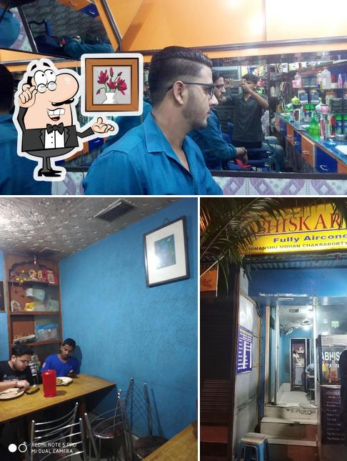 Abhiskar Restaurant is distinguished by interior and bar counter