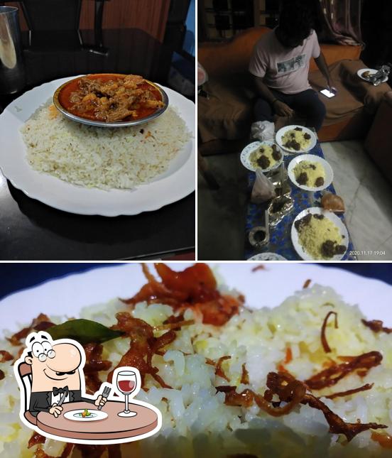 The picture of food and interior at Adaminte Biriyani Kada