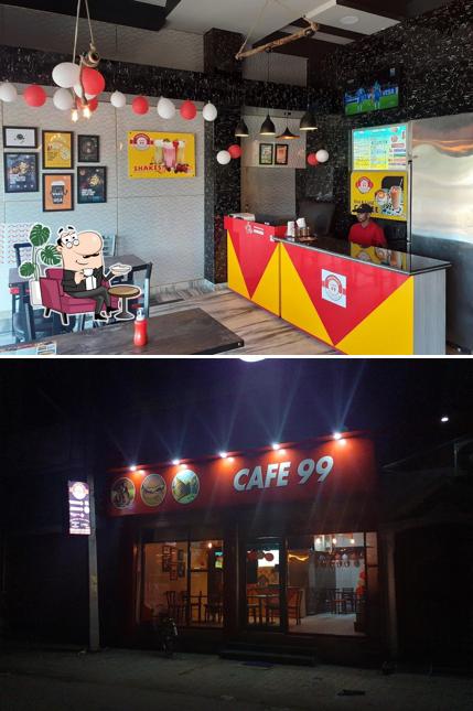 The interior of Cafe 99