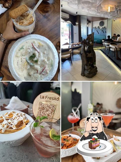 Chocolate cake at La Freskó