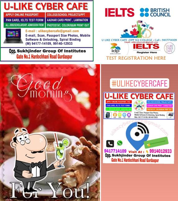 Enjoy a beverage at U LIKE CYBER CAFE