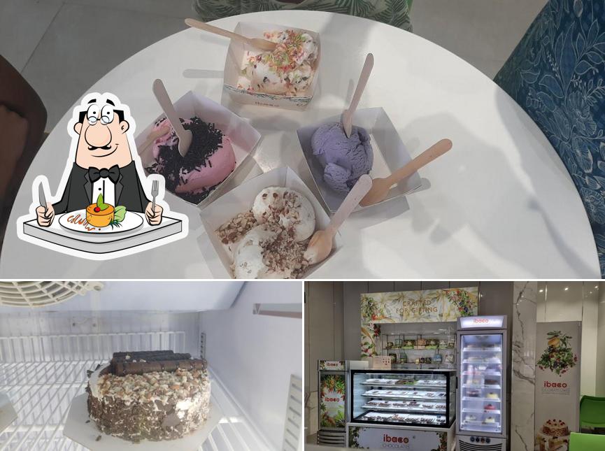 This is the image displaying food and interior at IBACO ICECREAM