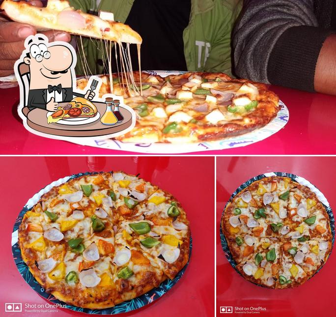 Try out pizza at Pizza Palace