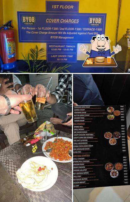 The picture of food and beverage at BYOB Central