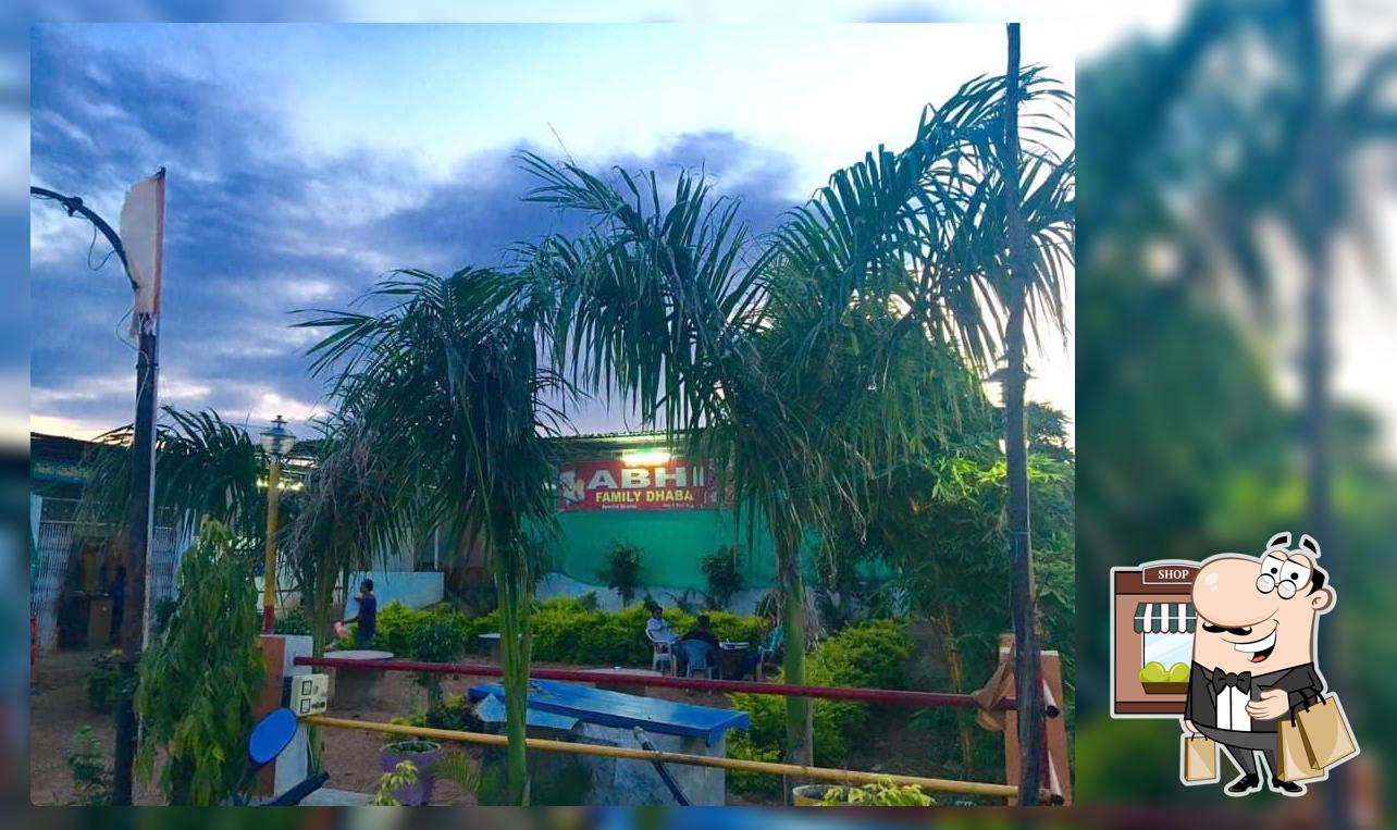 Check out the outside area of ABHI Family DHABA