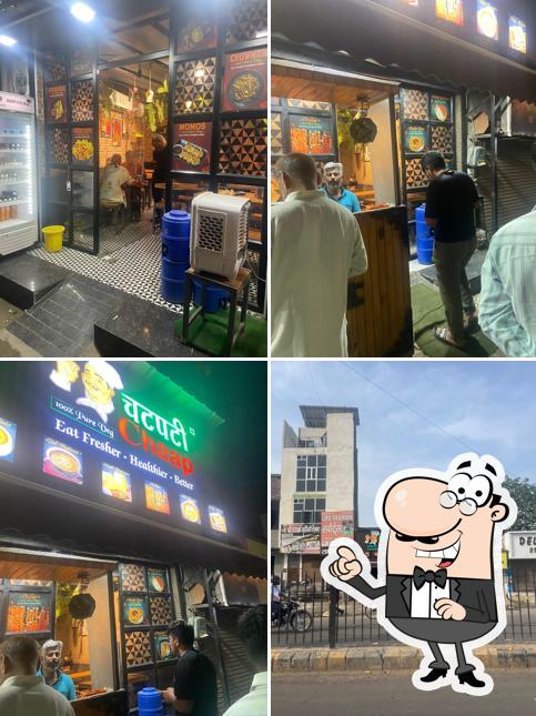 Among different things one can find interior and food at Chatpati Chaap