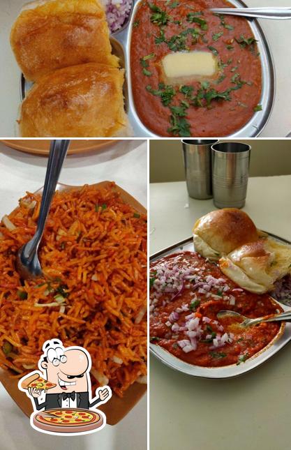 Pick pizza at Shraddha Saburi Hotel