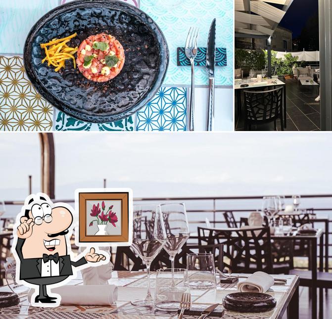 Questa è la foto che mostra la interni e cibo di Terrazza Moro - Ristorante & Wine Bar