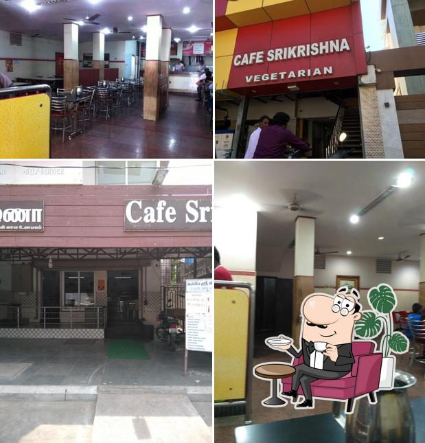 The interior of Cafe Srikrishna