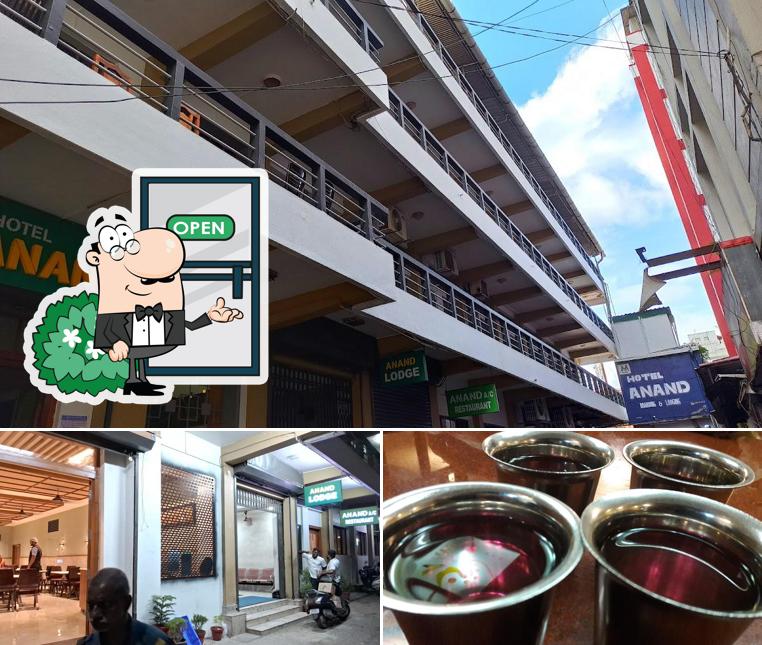 This is the photo showing exterior and food at HOTEL ANAND