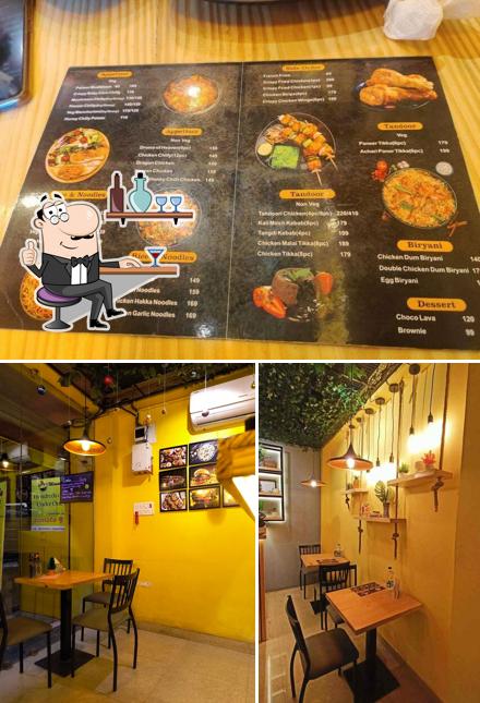 The image of interior and food at Masala Grill