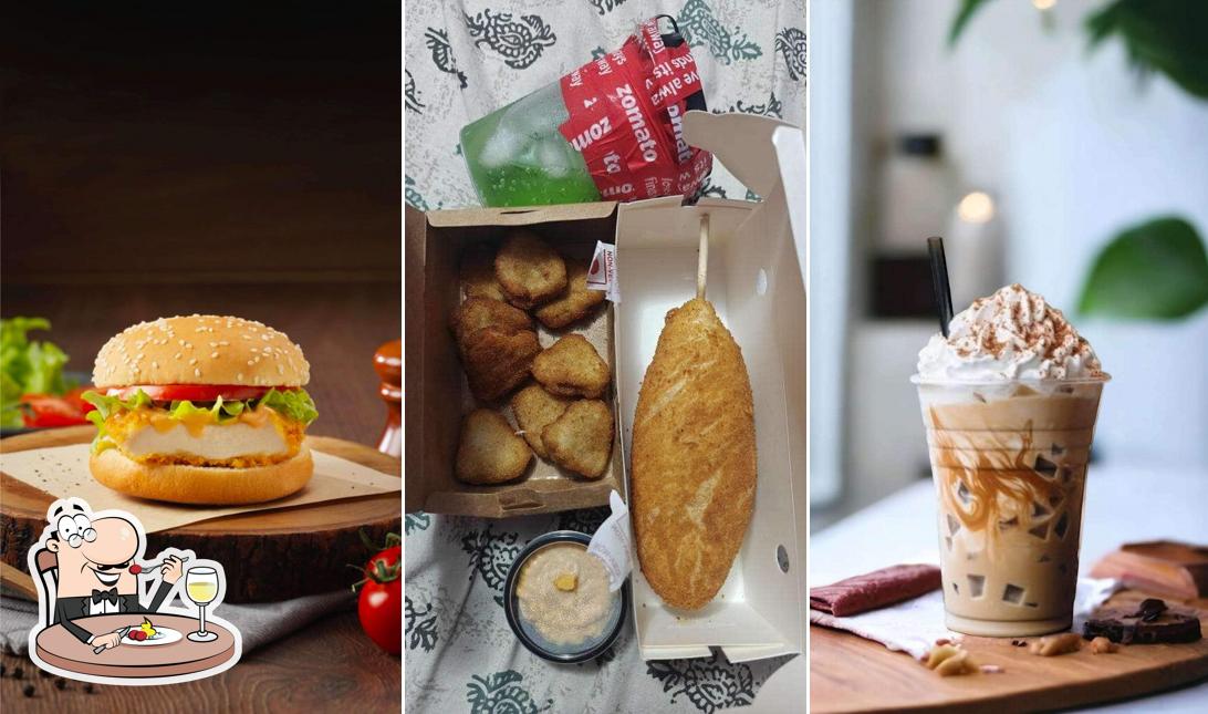 Food at Pull Hands Corn Dogs