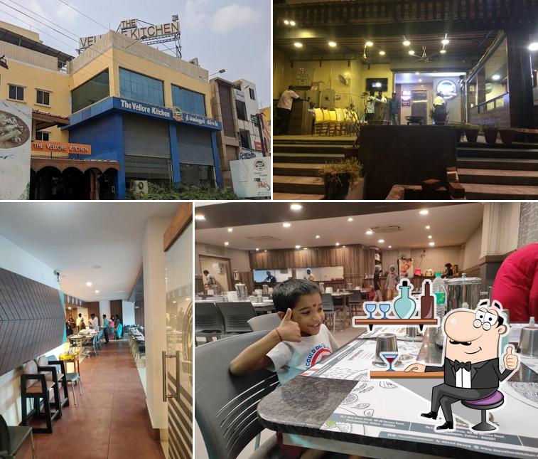 Take a seat at one of the tables at The Vellore Kitchen