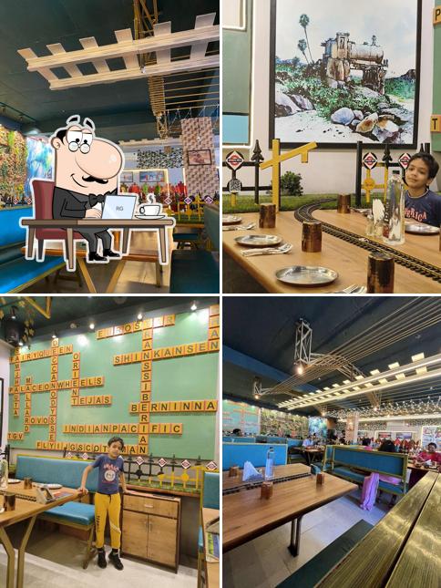 Check out how Vegetrainian - The Train Restaurant looks inside