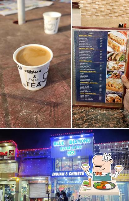 Blue diamond restaurant is distinguished by food and exterior