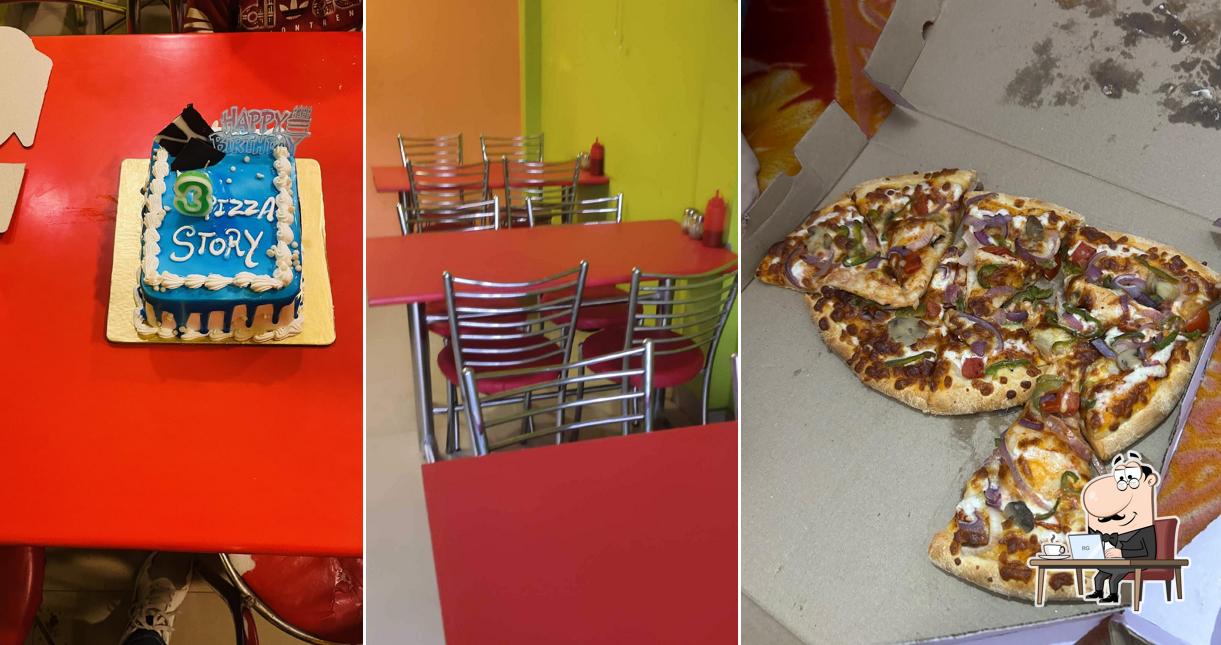 The interior of Da pizza story