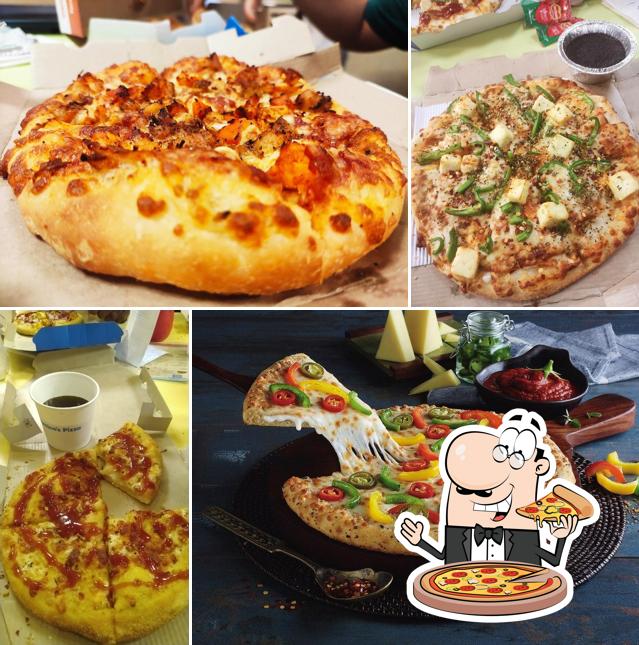 Pick different types of pizza