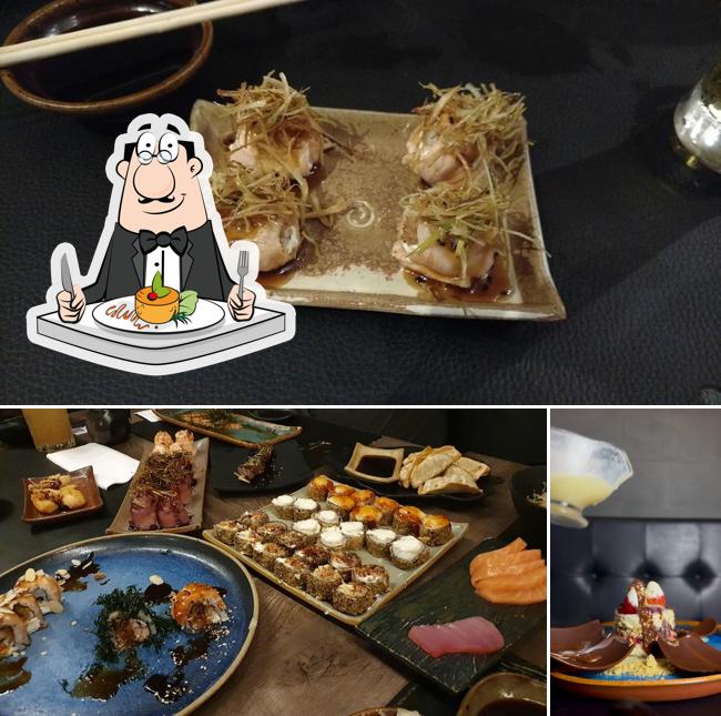 Platos en Jun Kappô Sushi