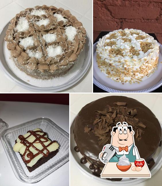 Eliane Doces e Salgados oferece uma escolha de sobremesas