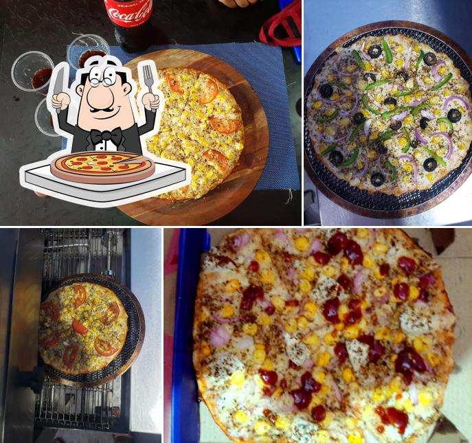 Try out pizza at FOODIE JUNCTION