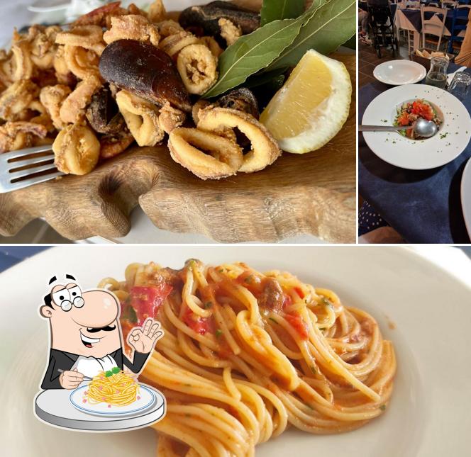 Spaghetti alla carbonara al Ittiturismo su Giudeu