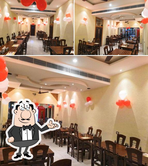 The interior of NH Dhaba