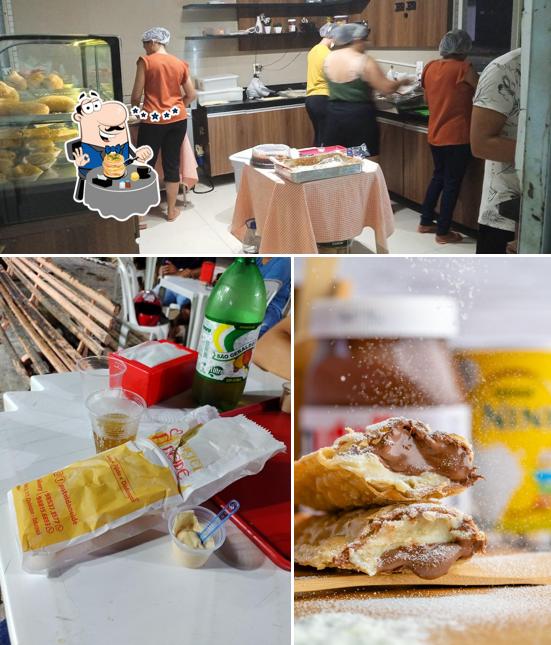 Esta é a imagem ilustrando comida e interior no Pastel da Neide