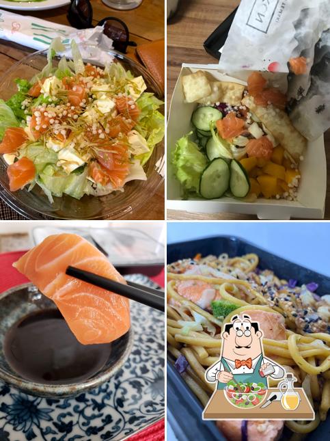 Salada grega em Rokkon Sushi Buritis | Restaurante Japonês | Delivery & Rodízio de Sushi em BH