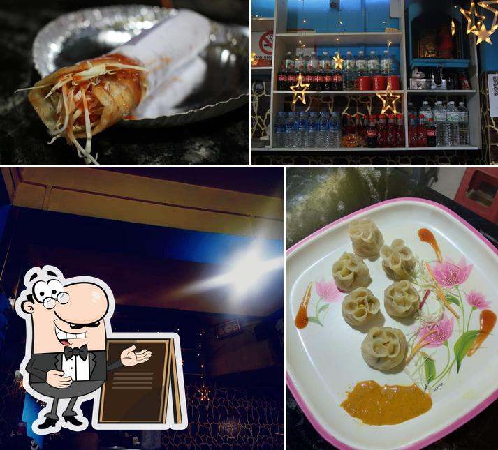 Take a look at the photo displaying exterior and food at Roll Corner M.G. Marg