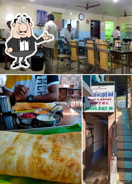 The interior of Sri Lakshmi Chettinadu Mess