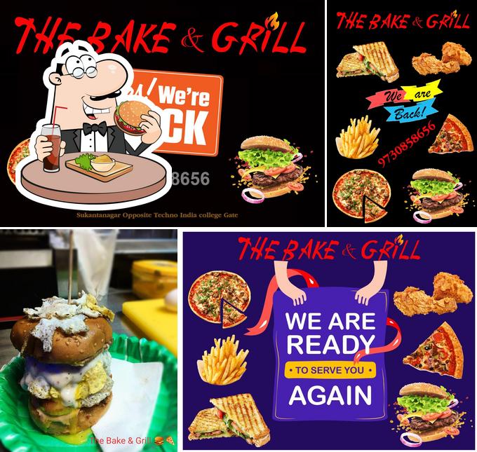 Order a burger at The Bake & Grill