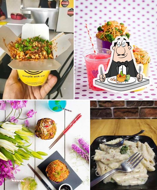 Food at Purple Wok Co