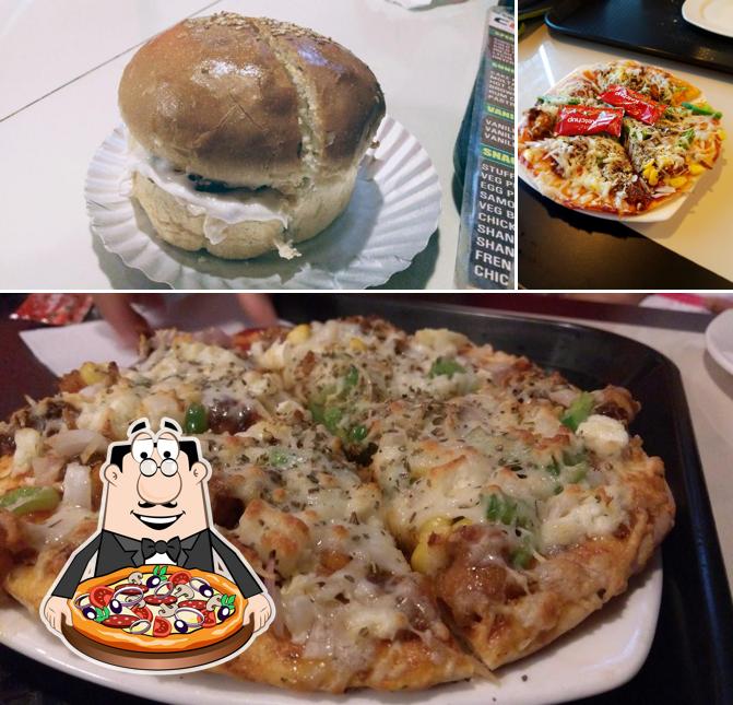 Pick pizza at Cubs Cool Corner