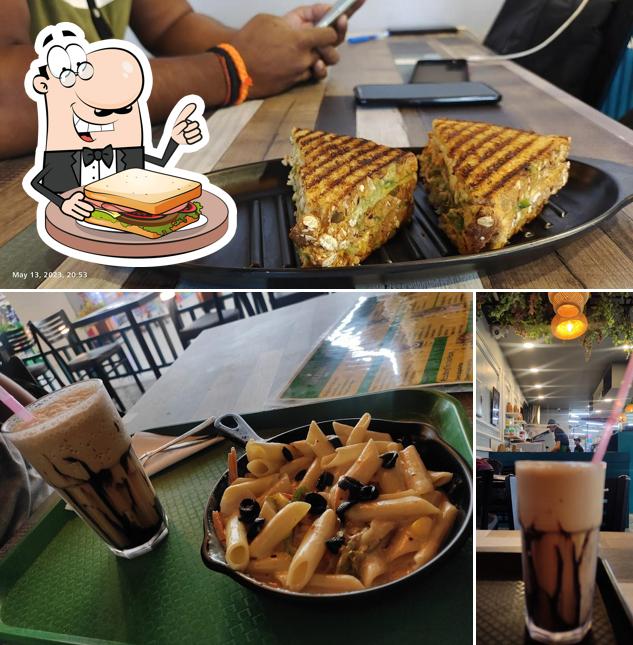 Grilled cheese sandwich at Cafe Indian Roots