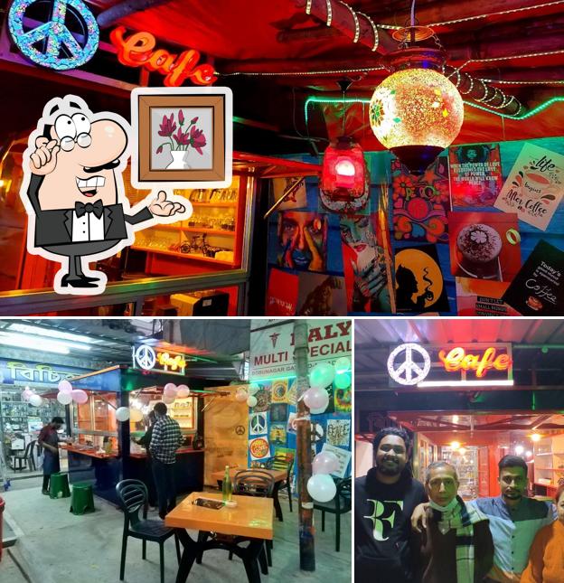 This is the photo depicting interior and exterior at Peace Cafe