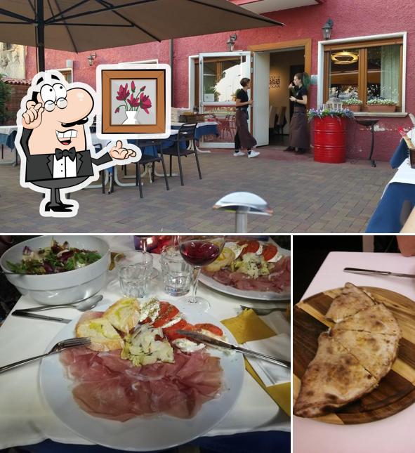 Gli interni di Pizzeria La Vigna