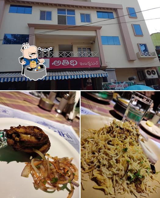 The photo of Athidhi International’s food and interior