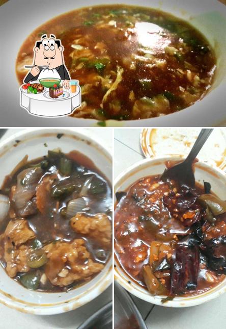 Hot and sour soup at Authentic Spice