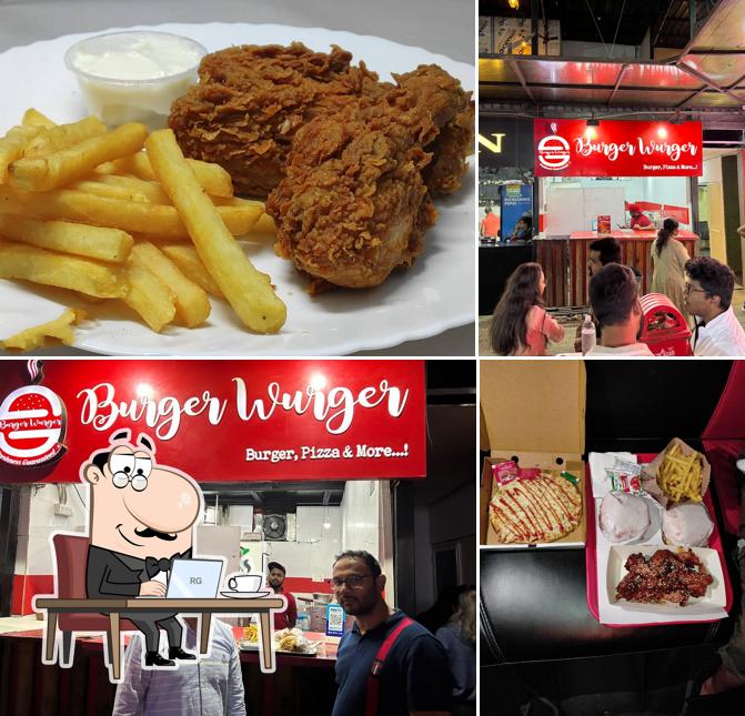 The interior of Burger Wurger