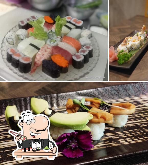 Try out different sushi options