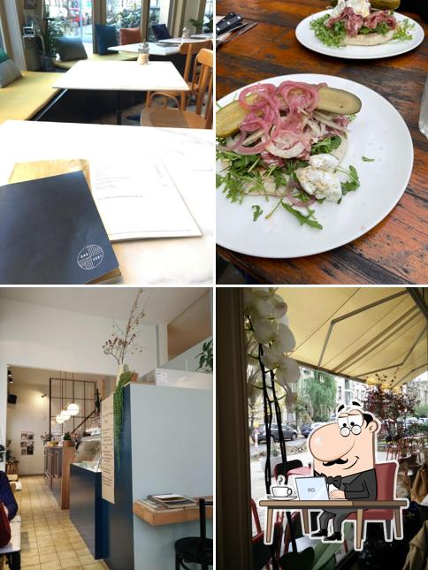 Installez-vous à l'une des tables de Bar Vert