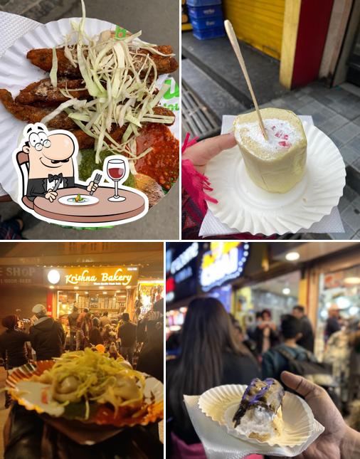 Food at Krishna Bakers. Mall Road. Since 1928