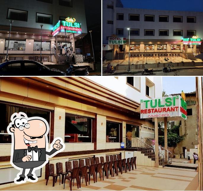 Take a look at the image displaying exterior and interior at HOTEL TULSI
