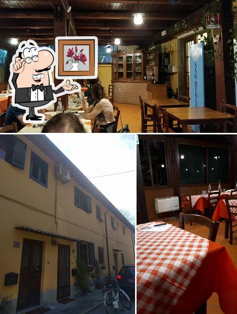 Gli interni di Trattoria Marconi