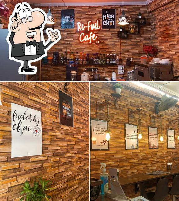 The interior of Re Fuel Cafe