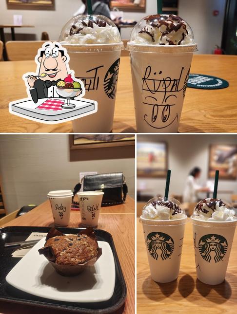 Starbucks serves a number of sweet dishes