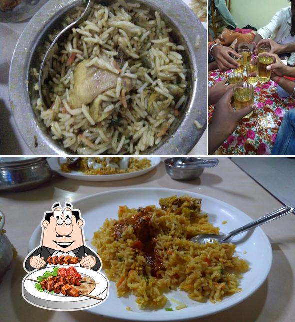 This is the image displaying food and beer at Raj Darbar Restaurant