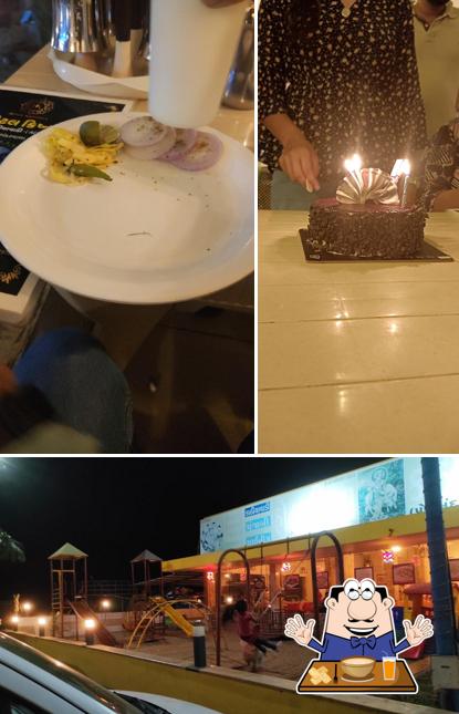 The photo of food and exterior at HOTEL KRISHNA
