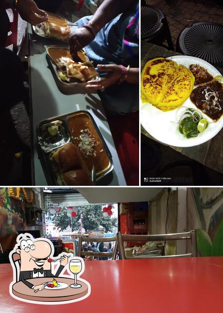 Food at Gujarat Pav Bhaji