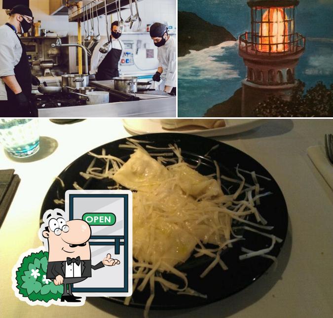 Questa è la immagine che presenta la esterno e cibo di Osteria dei Girasoli